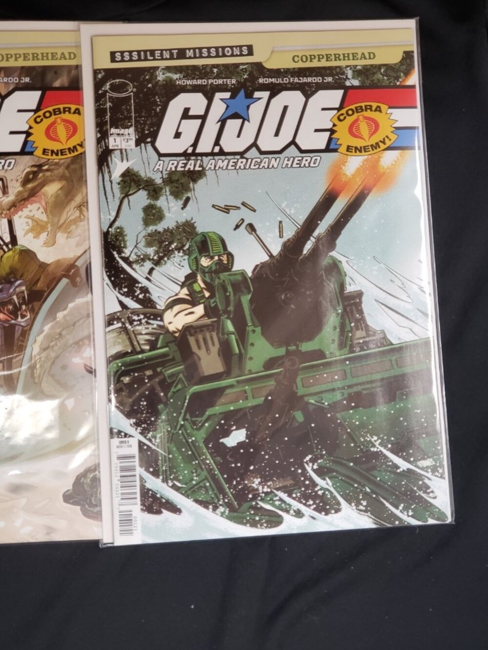 GI Joe SSSilent Missions COPPERHEAD #1 Prestige Variant Set A B & 1:10 Porter - Picture 4 of 11